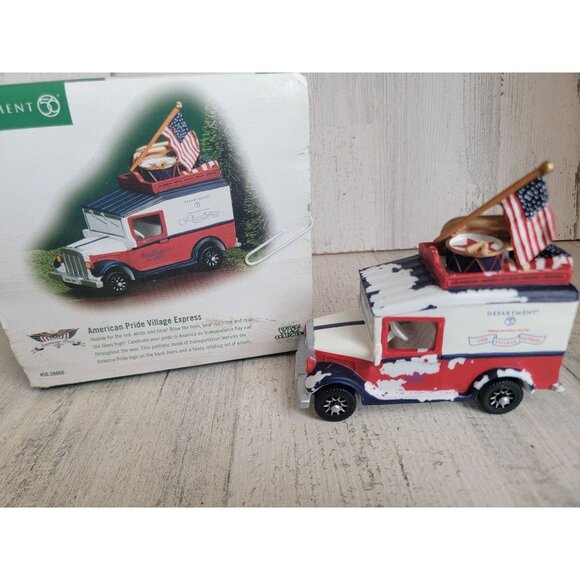 Dept 56 58660 AS IS American Pride Village Express - Picture 1 of 8